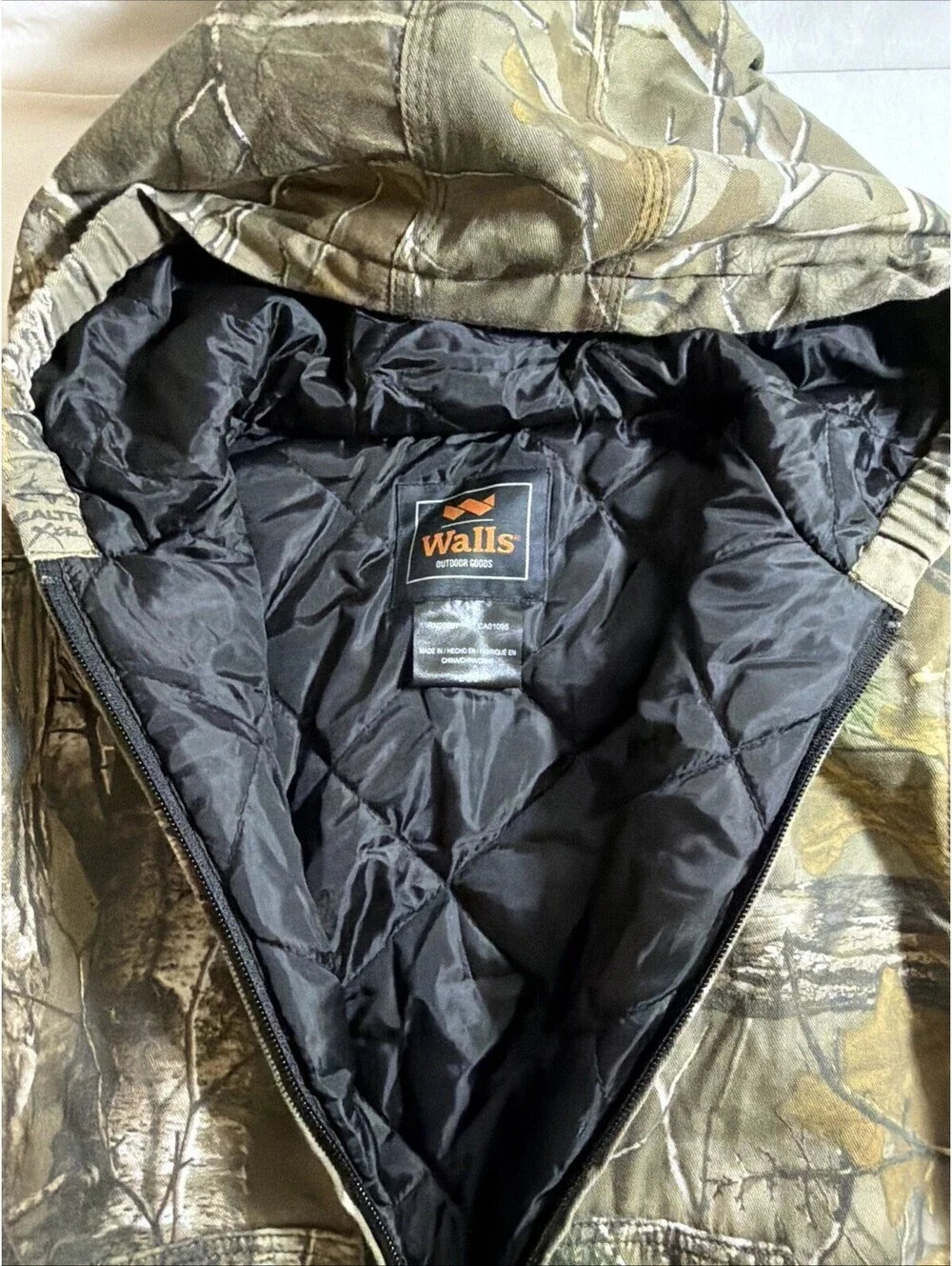Walls Jacket Boys Youth XL Regular 16-18 Kidz Grow Camo Hooded
